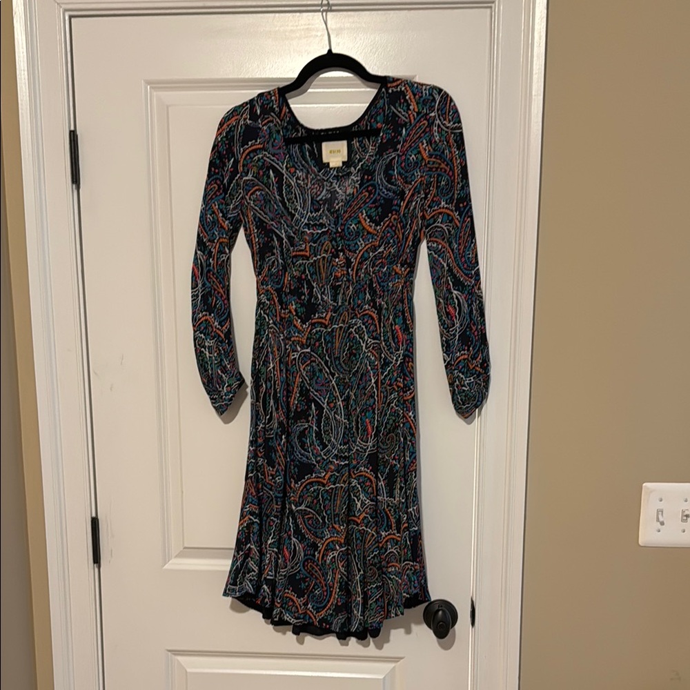 Paisley Print Anthropologie Dress
